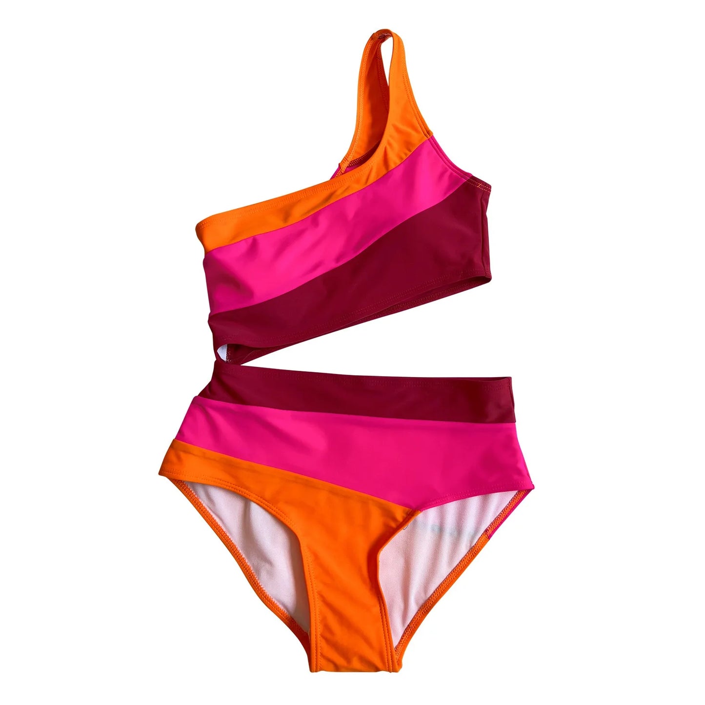 Women's Cutout Color Block Swimwear