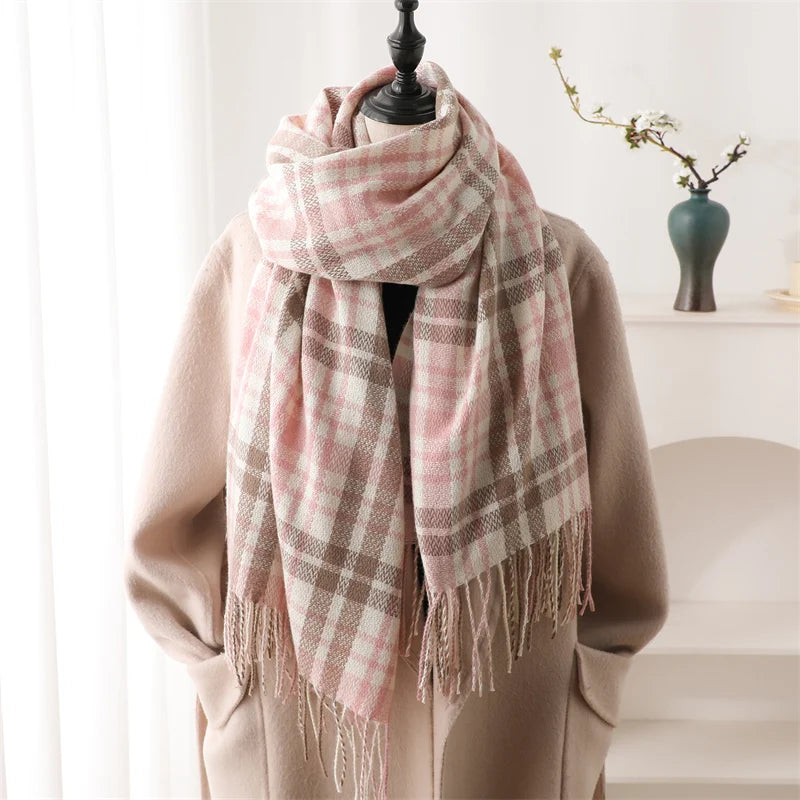 Women's Warm Cashmere Blanket Scarf