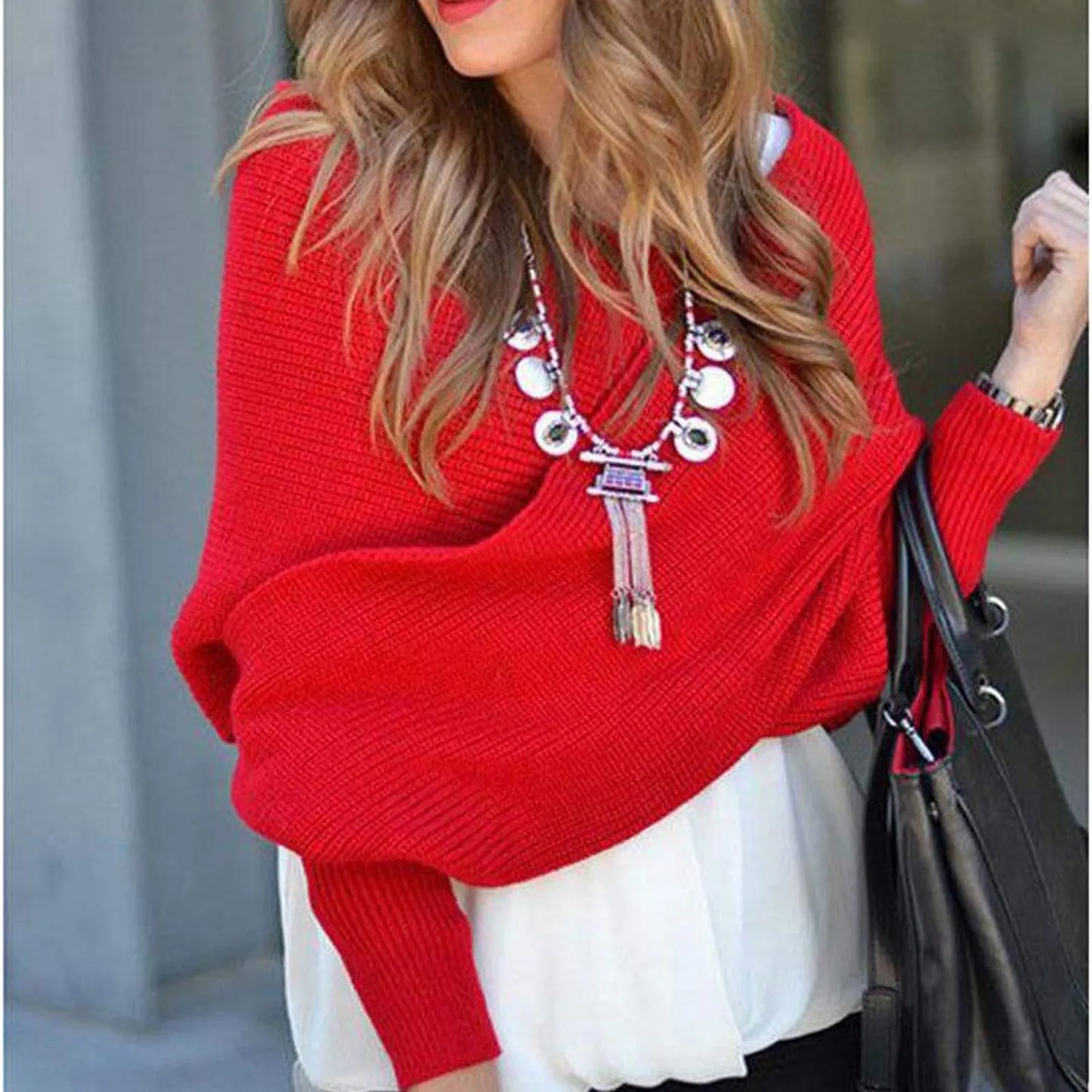 Elegant Knit Pullover Sweater