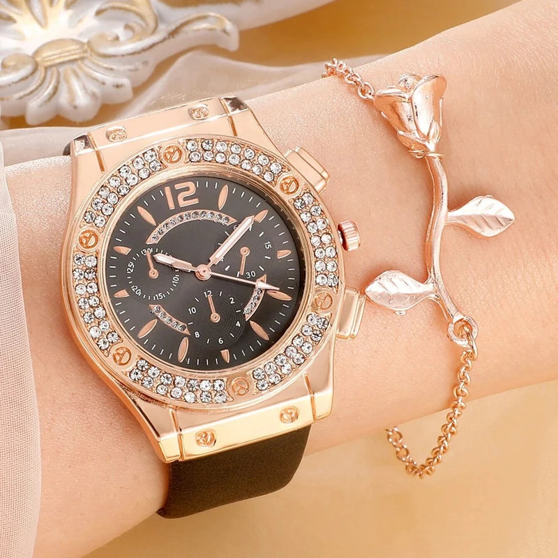 2 Piece Luxury Bracelet Watch