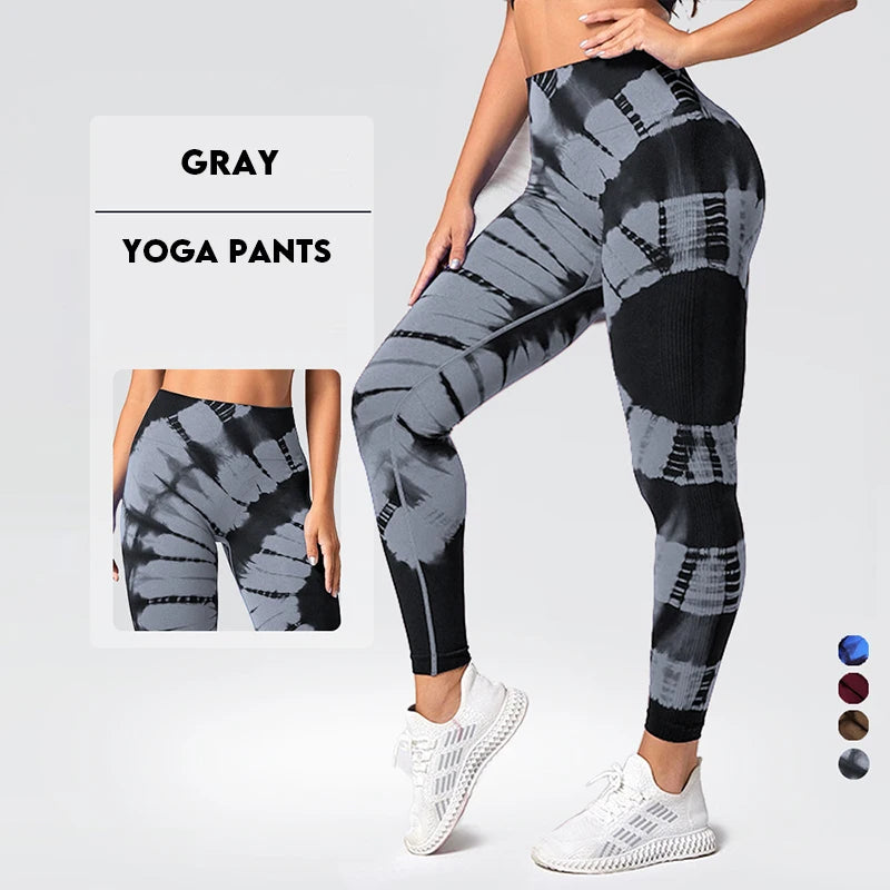 Tie-Dye Seamless Yoga Leggings Pants