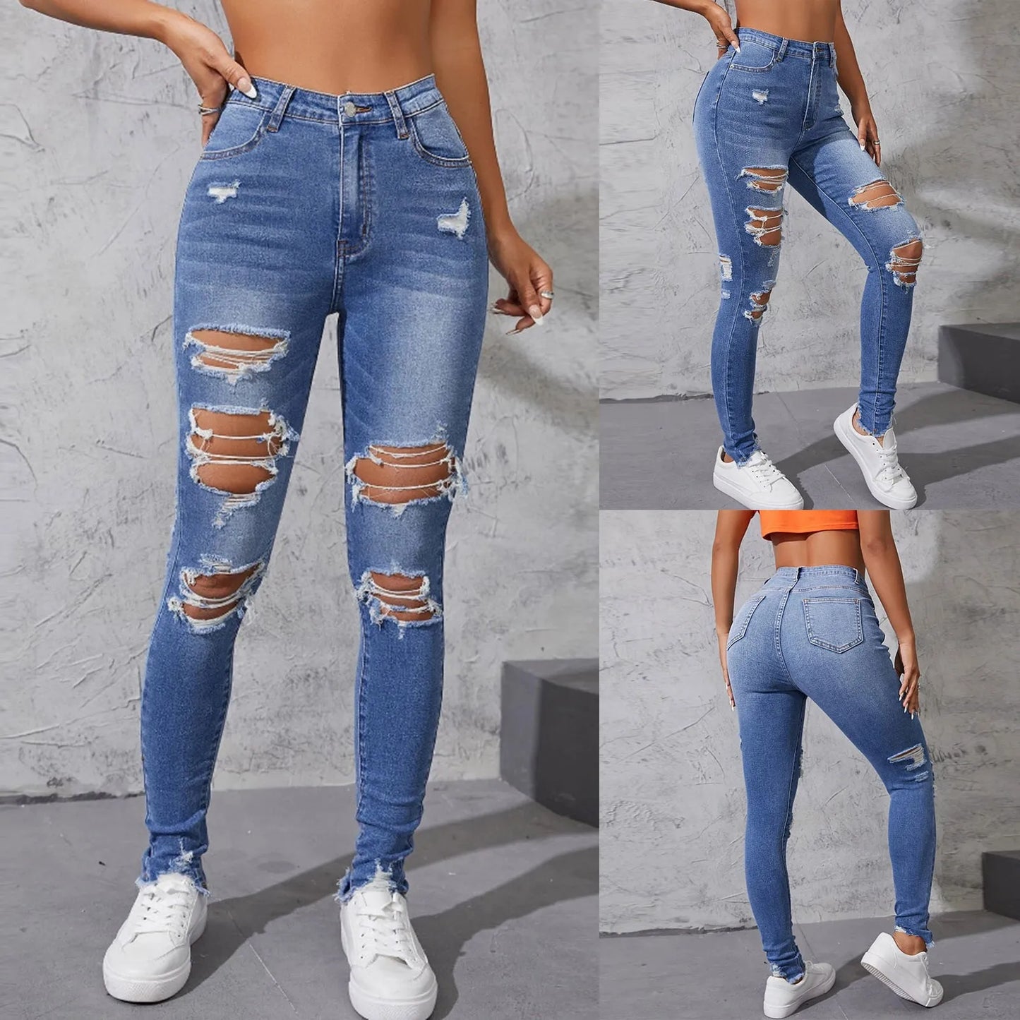 Hole Jeans Trousers