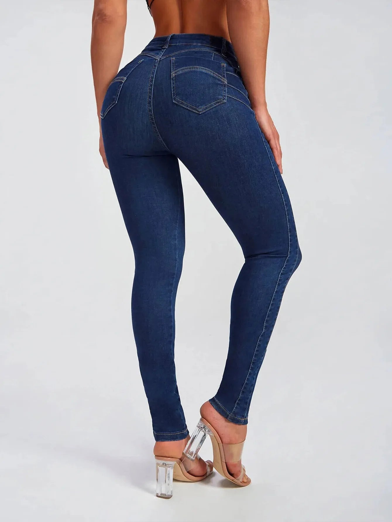 High Waist Stretch Jeans