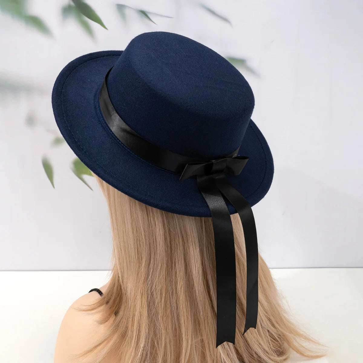 Women's Elegant Flat Top Hat