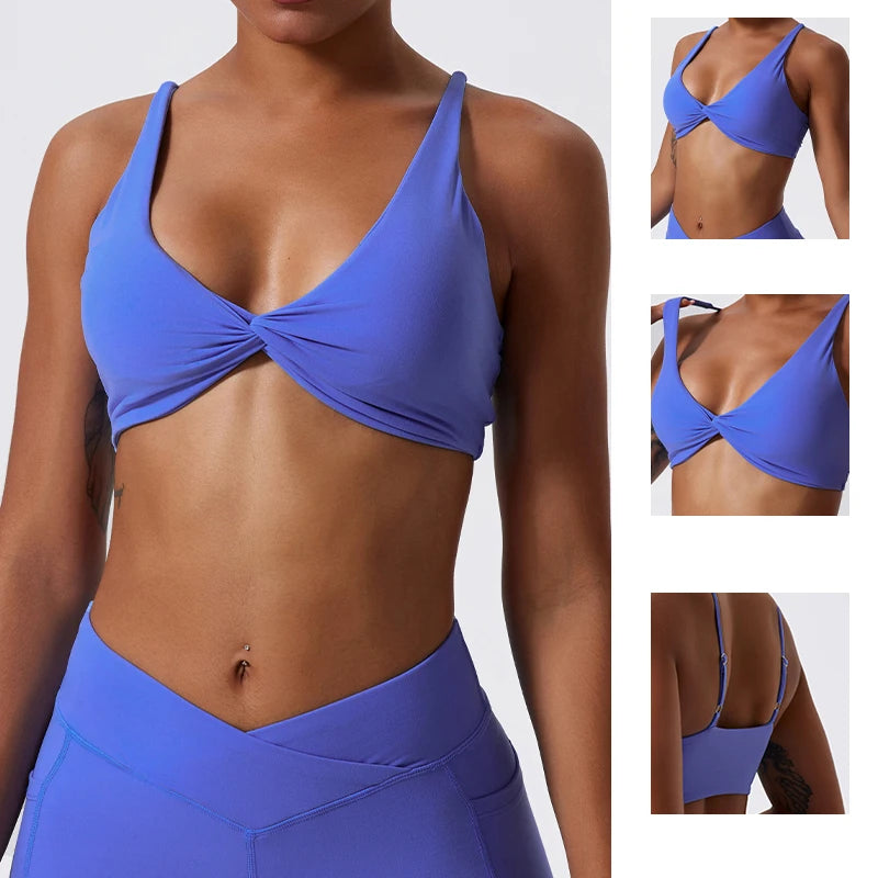 Sports Bra Push Up Crop Top