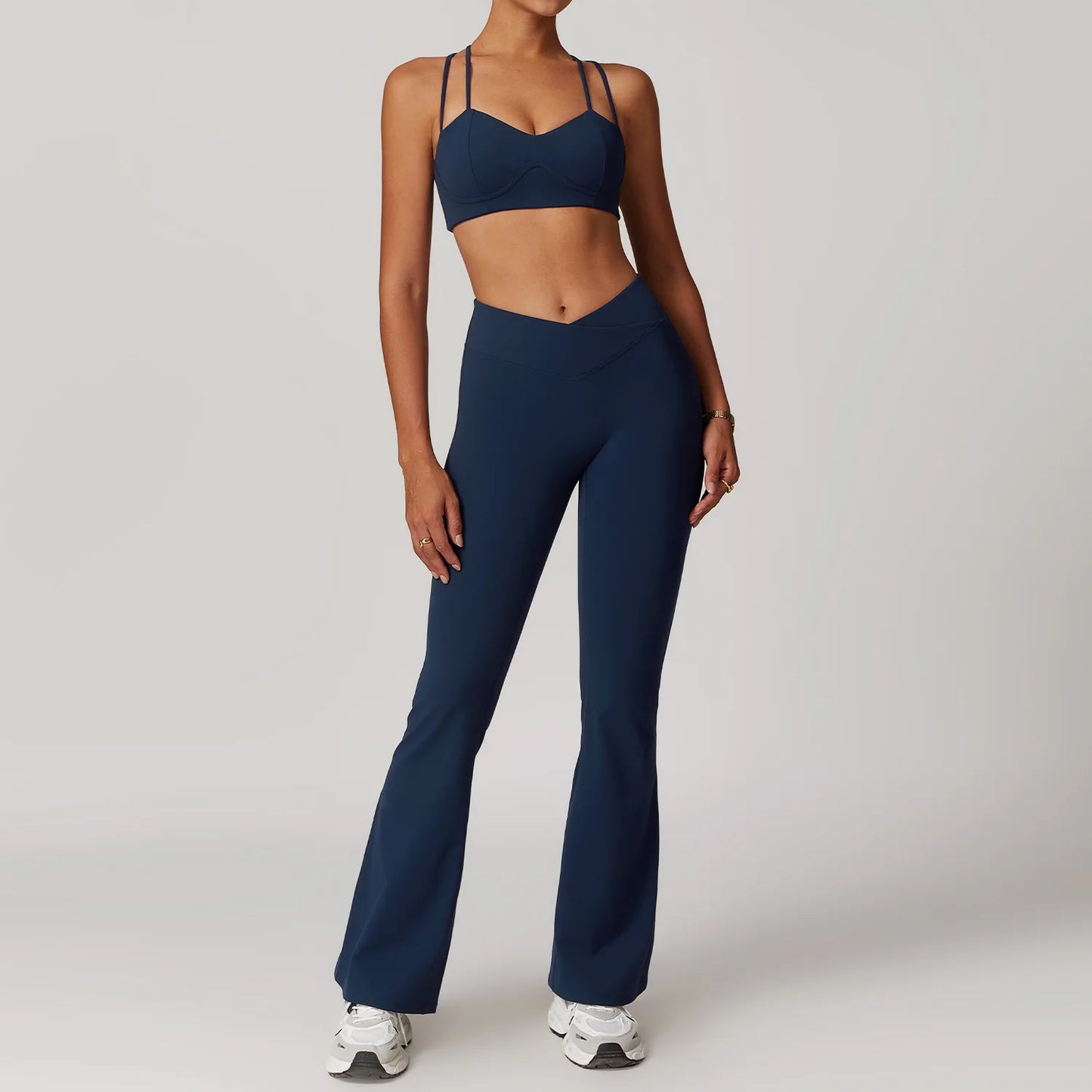 Casual Flared Sports Suit Pants