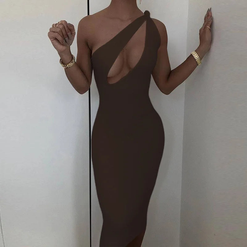 Elegant One Shoulder Dress