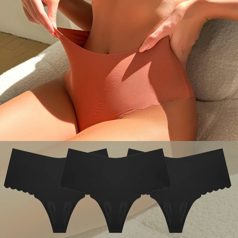 3Pcs Seamless Ruffles Panties