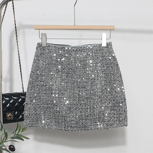 Nightclub Sequined Half Skirt