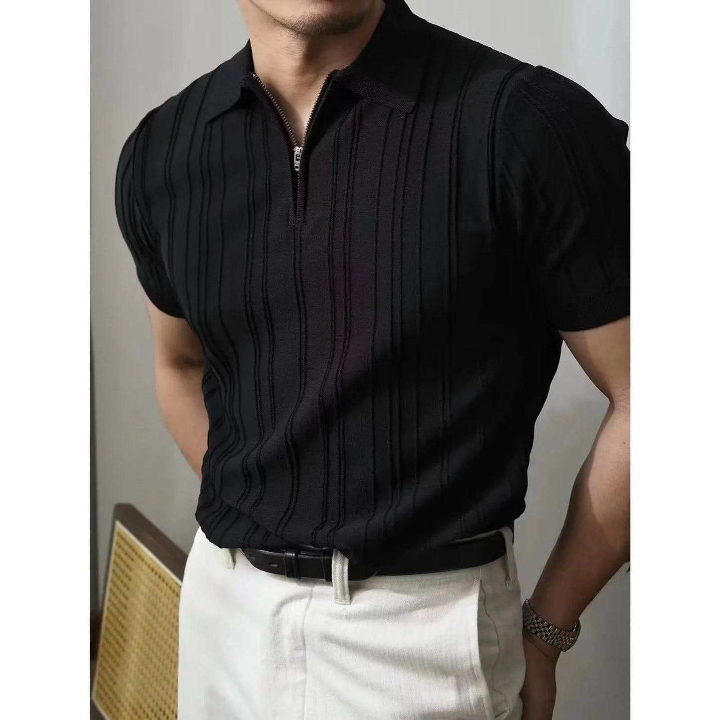 Luxury Slim Soild Retro Shirt