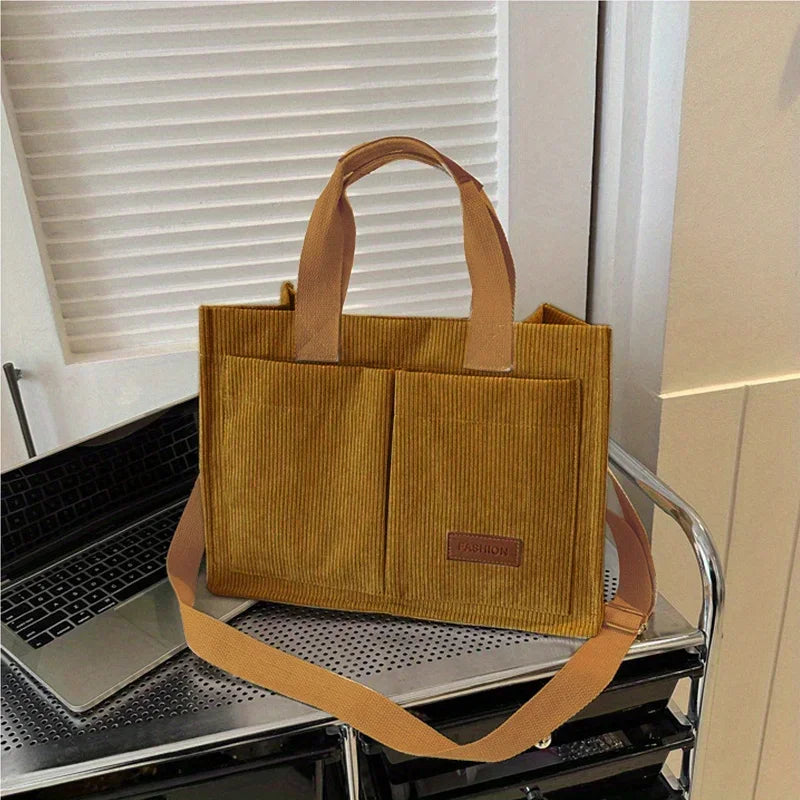 New Corduroy Tote Bag
