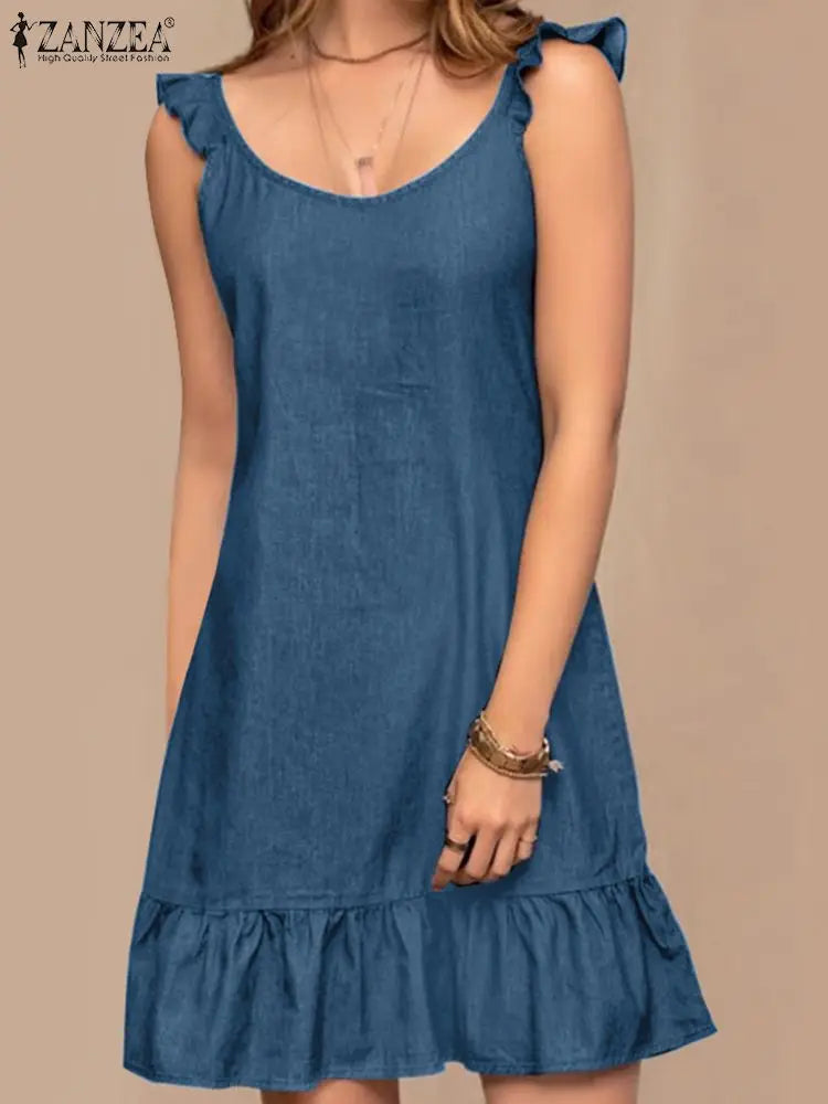 Summer Denim Style Sundress