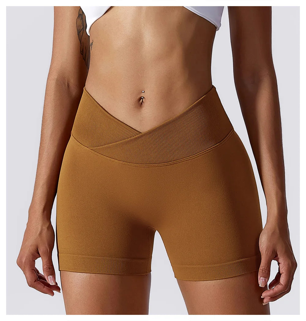 Summer Seamless High Waist Shorts