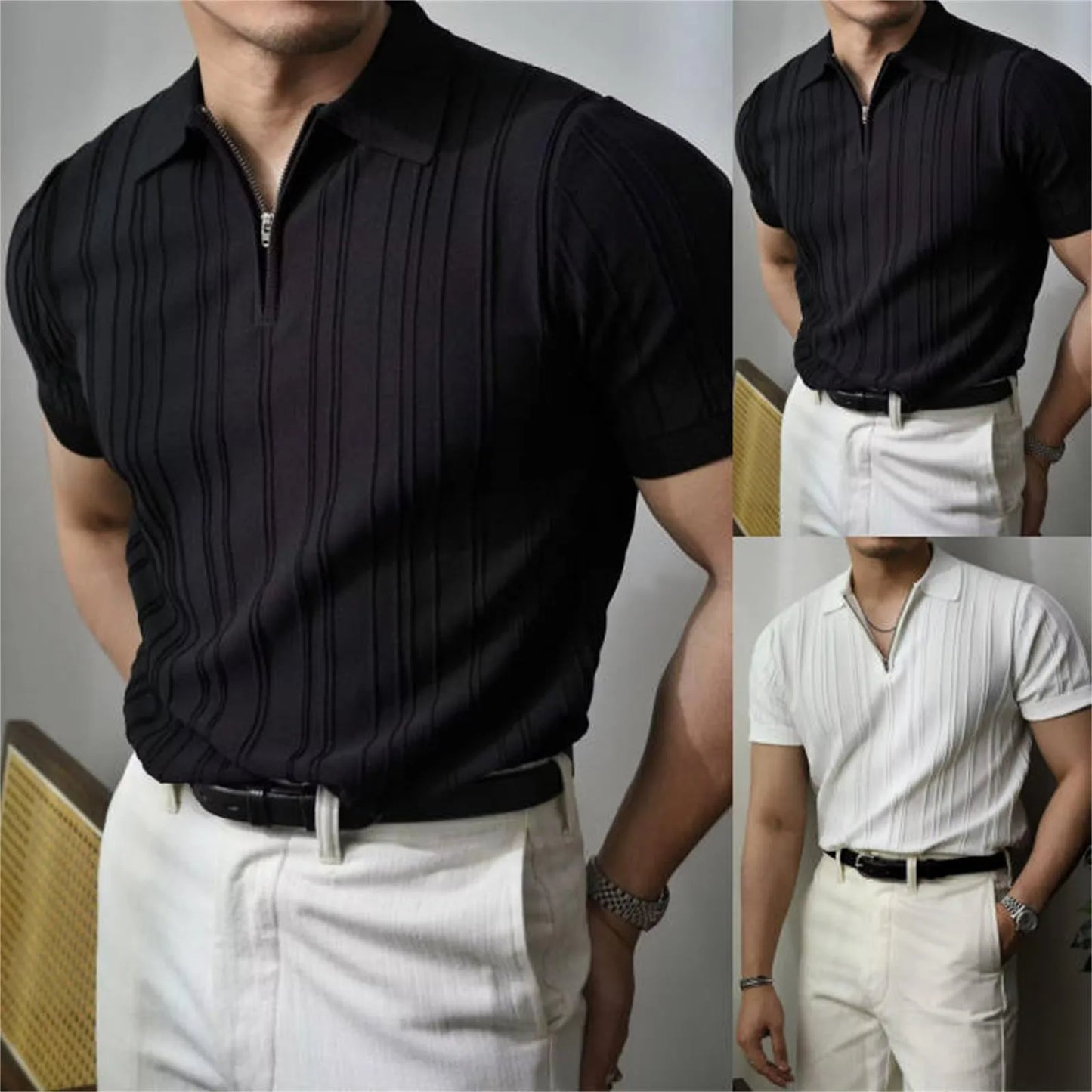 Luxury Slim Soild Retro Shirt