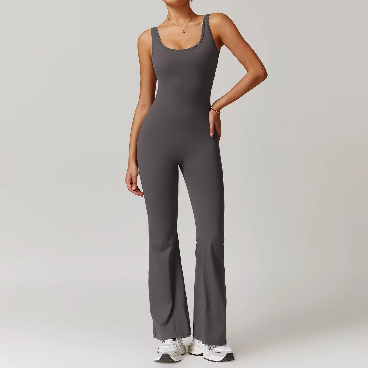 Backless Sports One Piece Jumpsuit