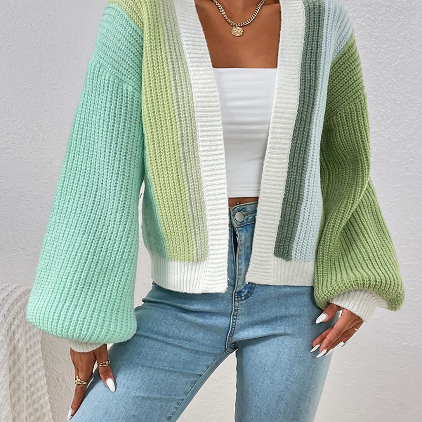 Cardigan Open Front Sweater