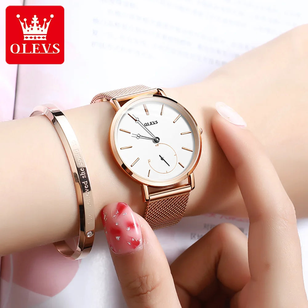 Steel Band Quartz Watch for Women