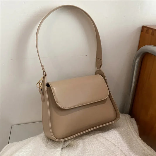 Simple Small Flap Shoulder Bag