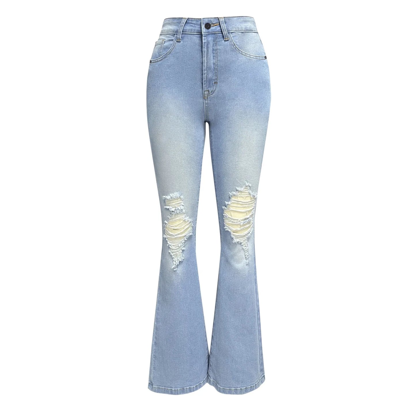 Denim Flare Streetwear Pants