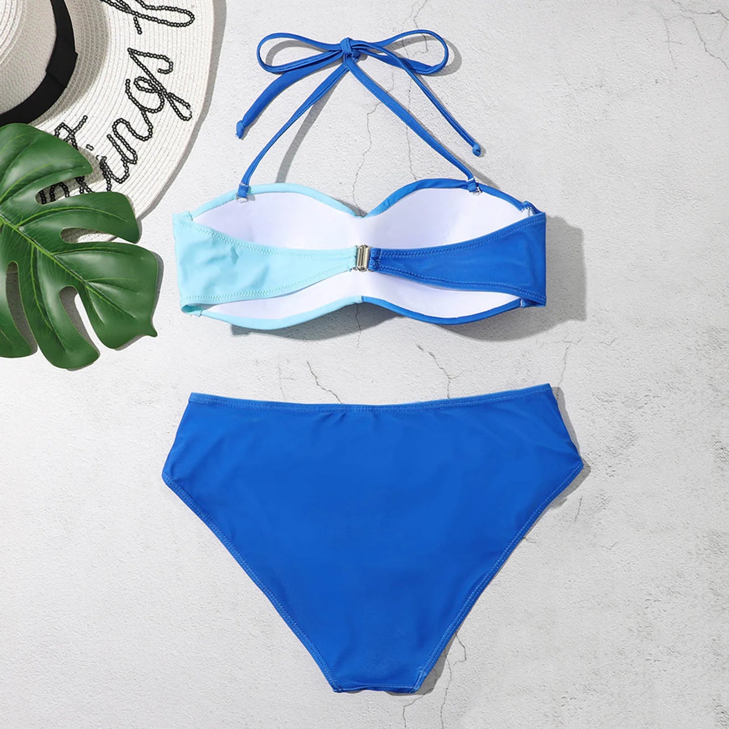 Split Swimsuit Gradient Bikini