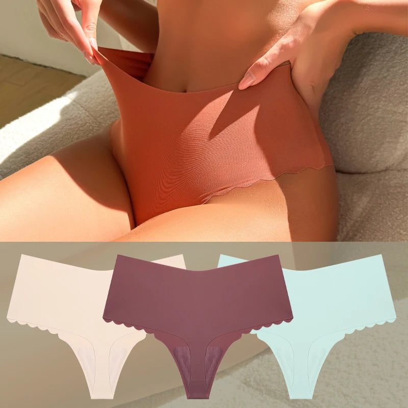 3Pcs Seamless Ruffles Panties