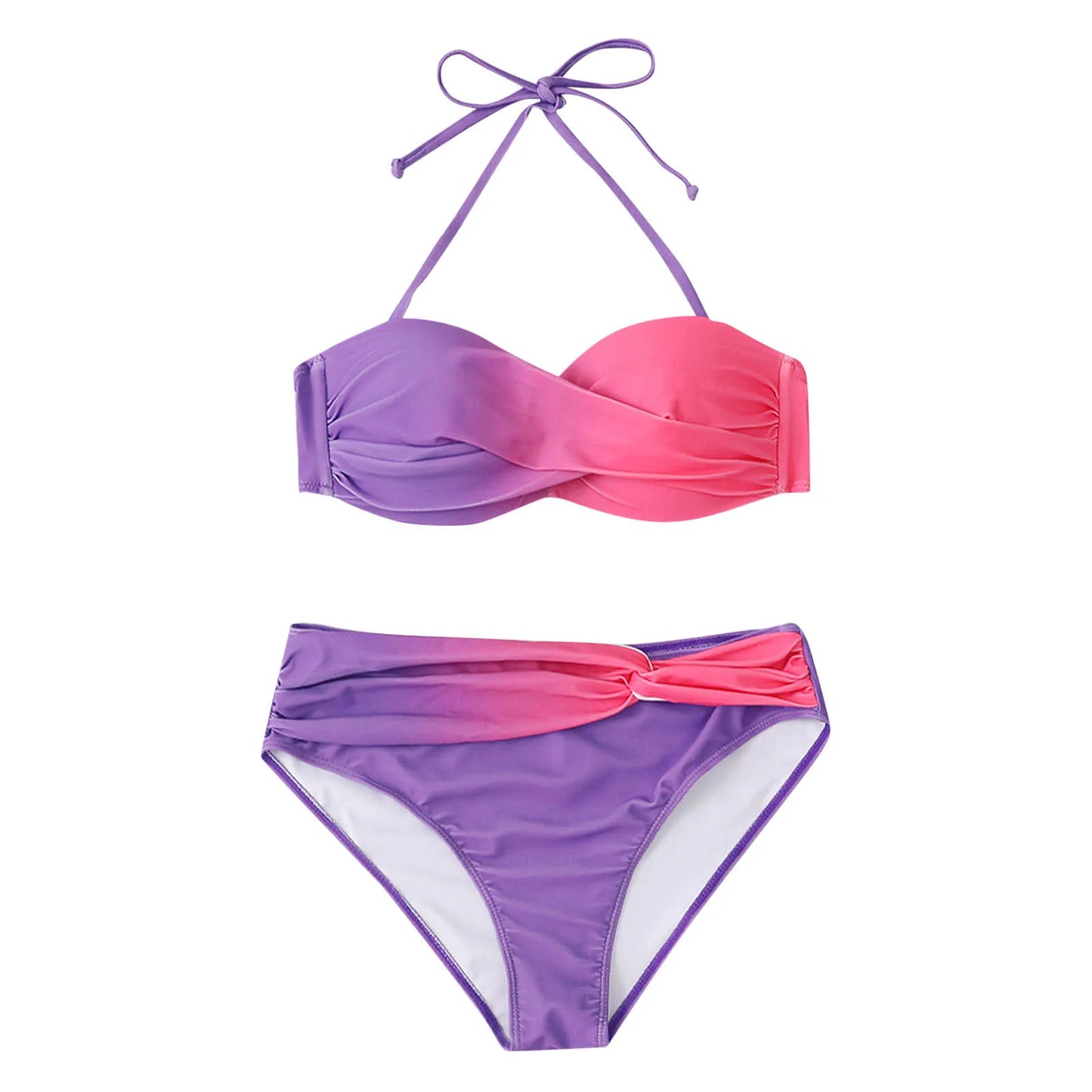 Split Swimsuit Gradient Bikini