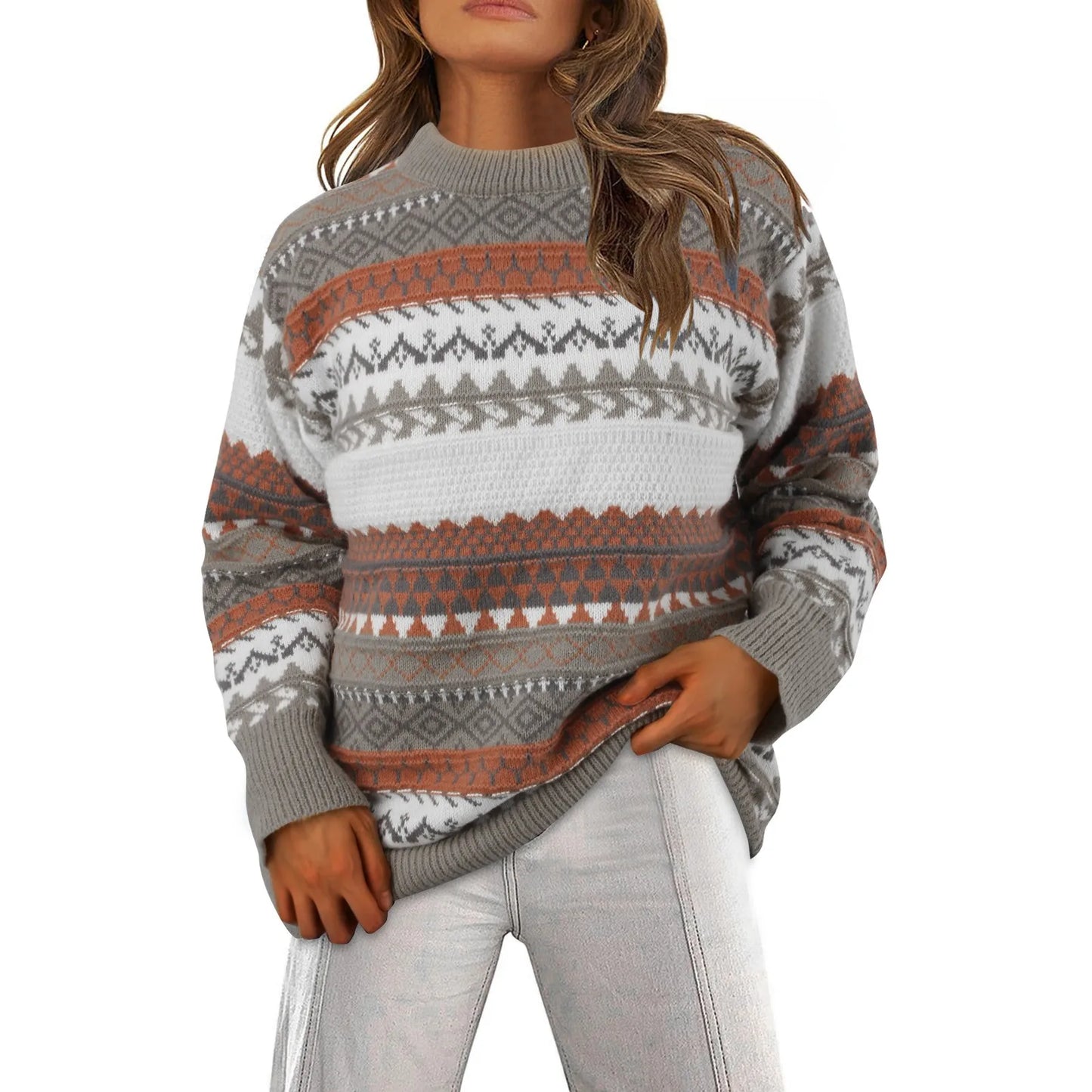 Casual Knit Pullover Sweater