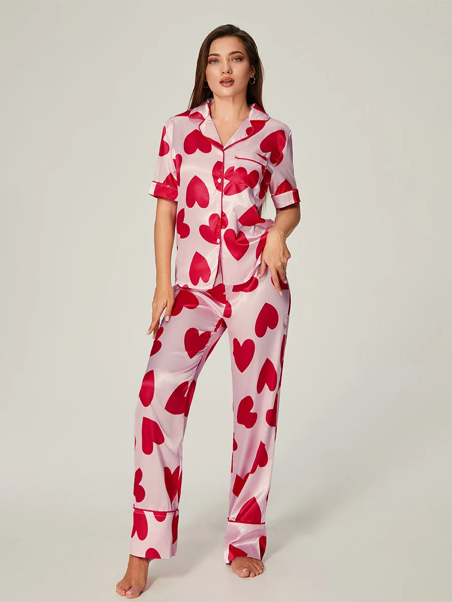 Pajama Set Heart Pants