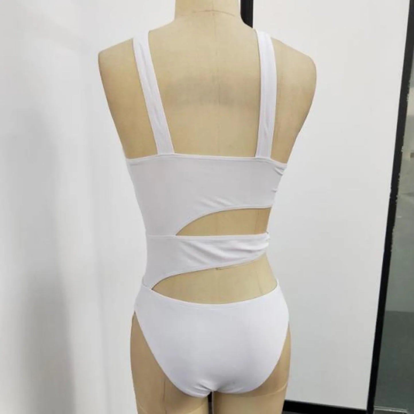 Sexy Halter Irregular Cutting Bikini