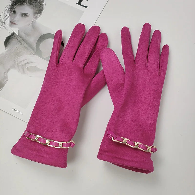 Women's Suede Leather Gloves