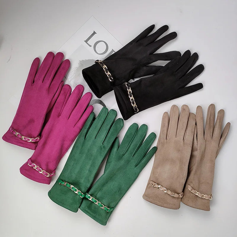 Women's Suede Leather Gloves