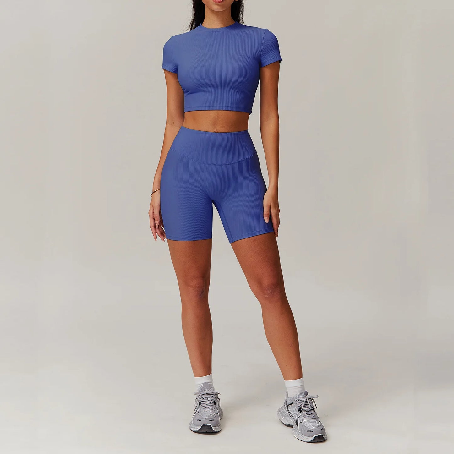 2 Piece Short-Sleeved Workout Shirt