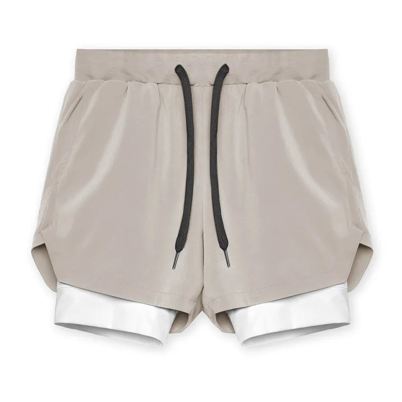 New Breathabledouble Layersport Shorts