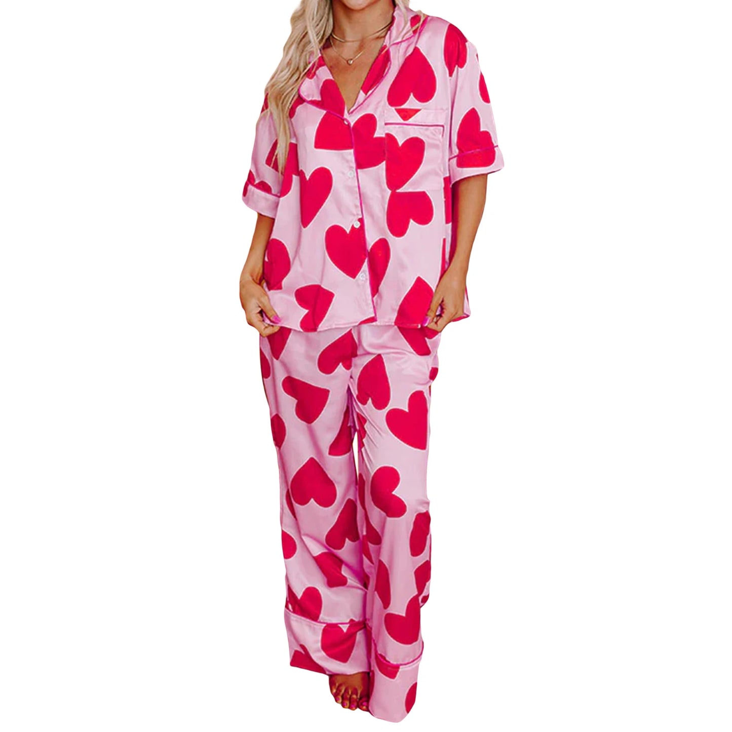 Pajama Set Heart Pants