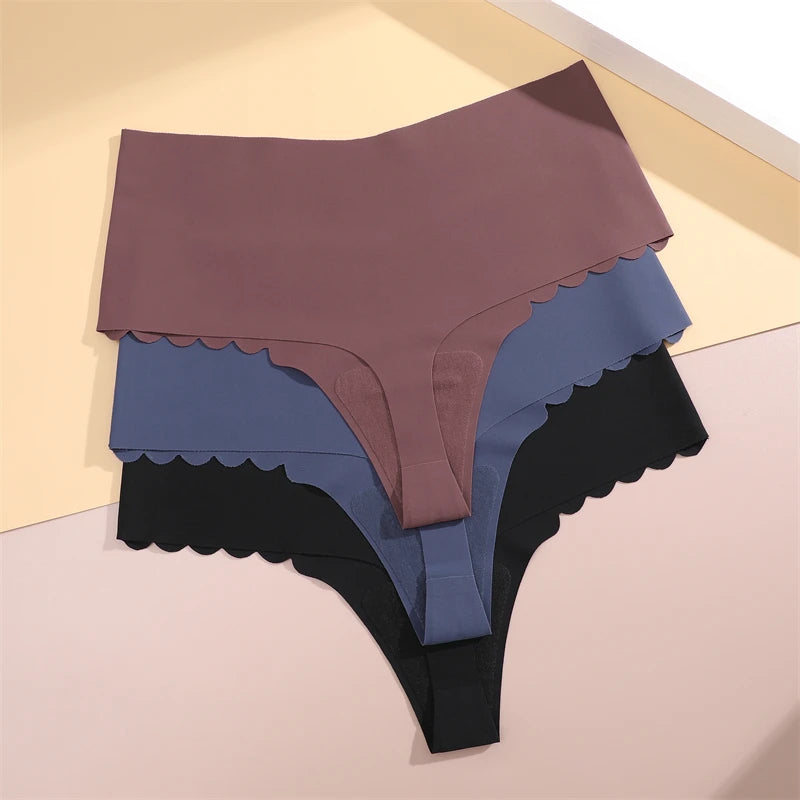 3Pcs Seamless Ruffles Panties