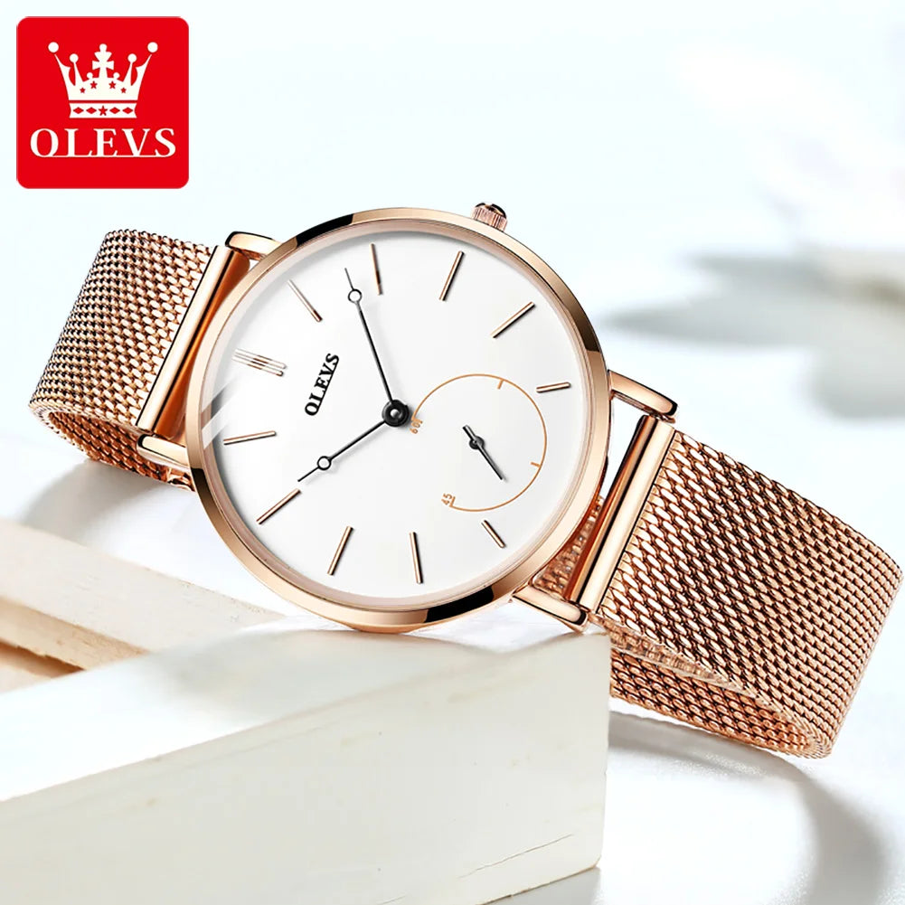 Steel Band Quartz Watch for Women