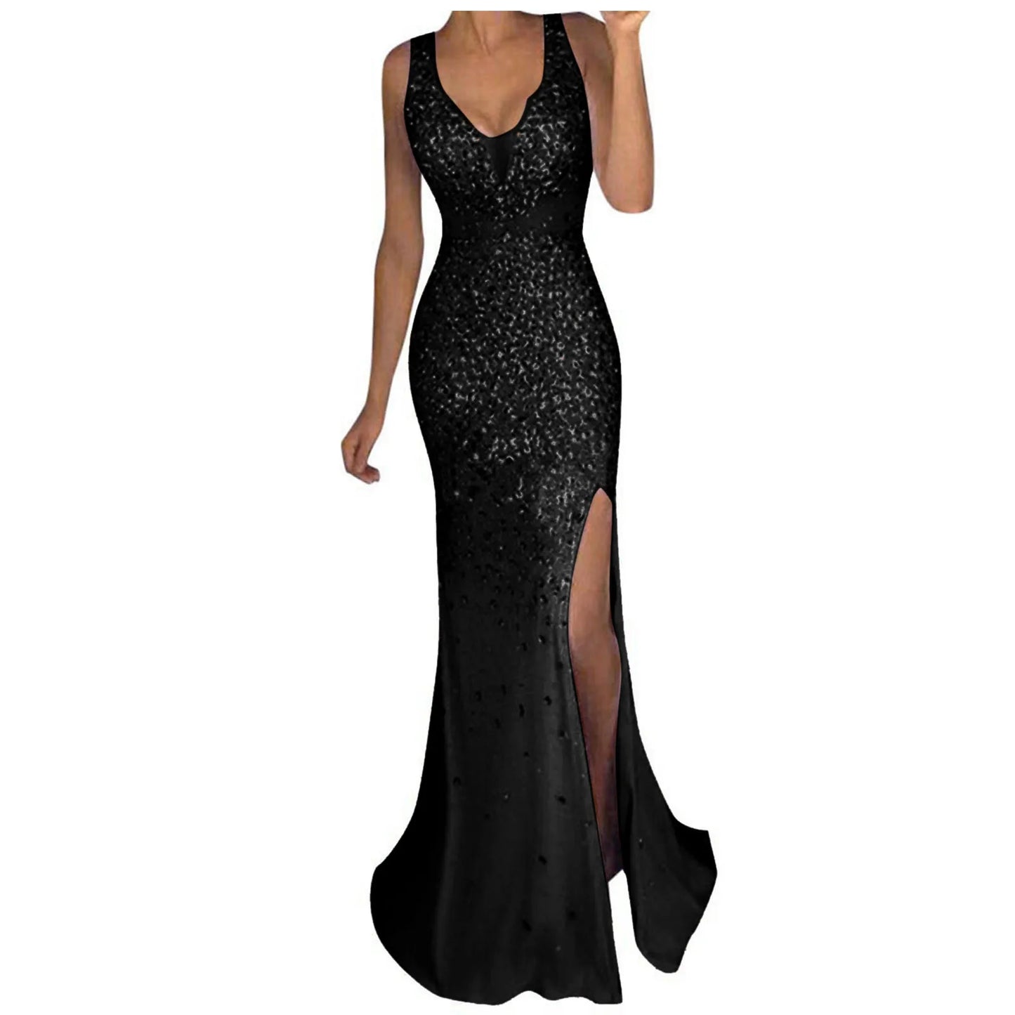 Elegant Sequin Prom Dress