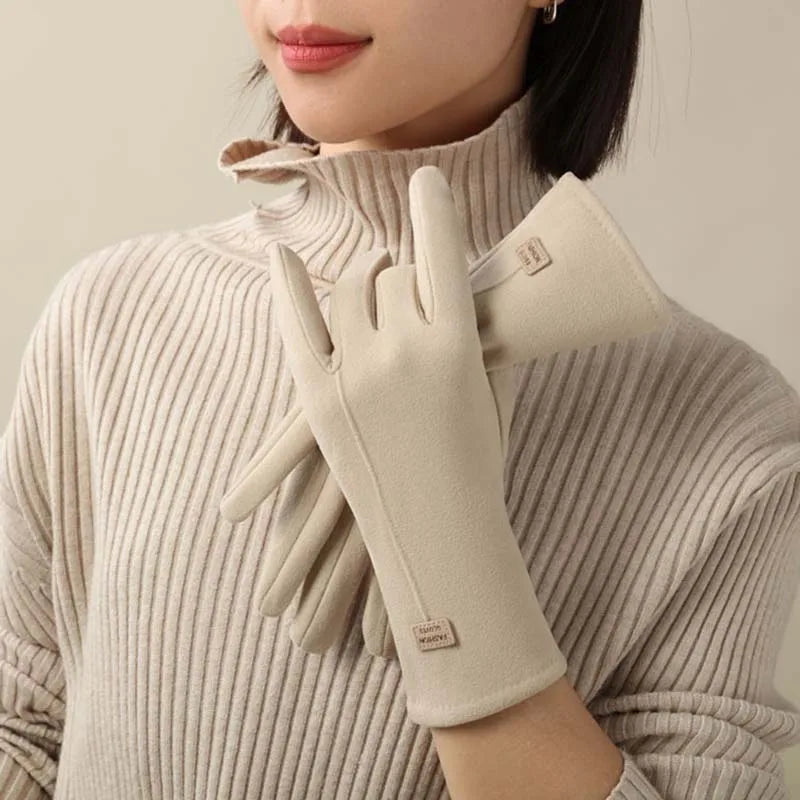 Autumn Winter Velvet Warm Gloves