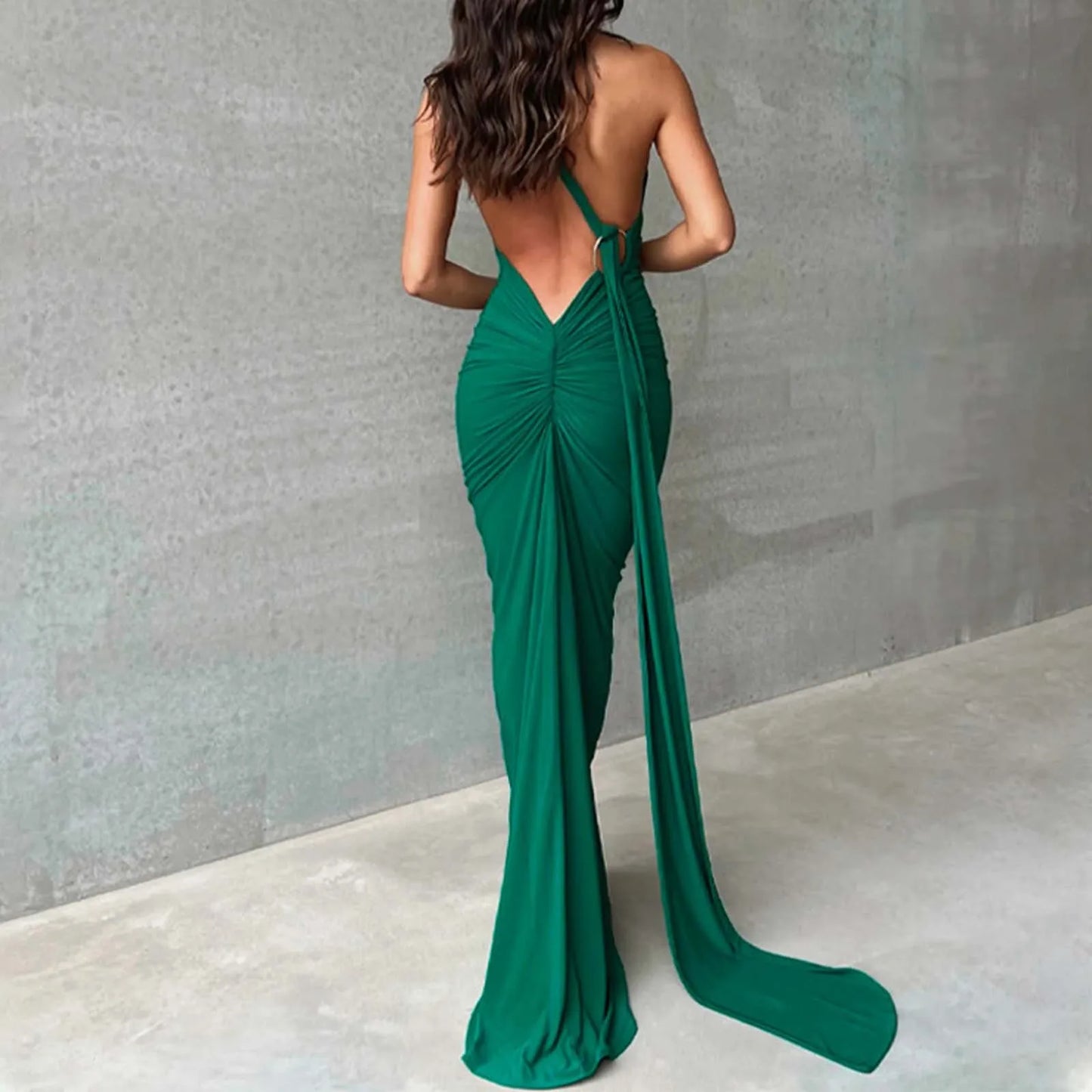 Sexy One Shoulder Backless Dress