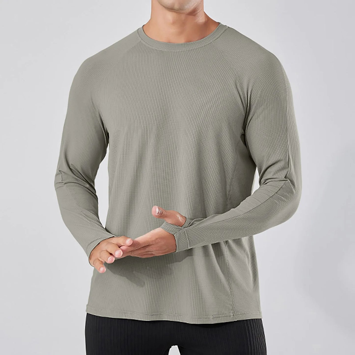 Bottom Silk Long Sleeve Shirt