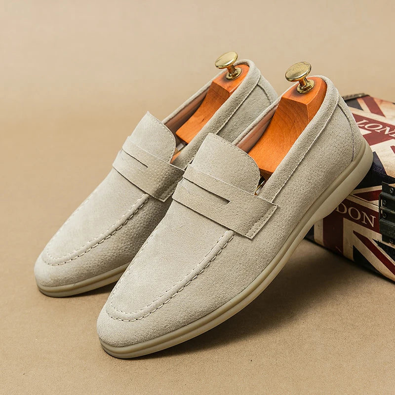 Spring British Suede Shoes Breathable