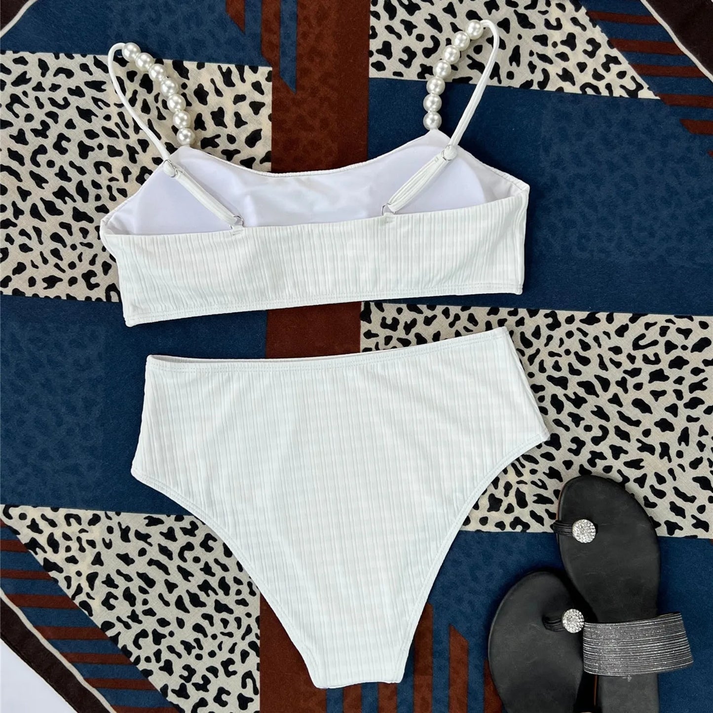 White Pearl Bikini Swimsuit