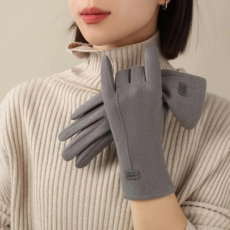 Autumn Winter Velvet Warm Gloves