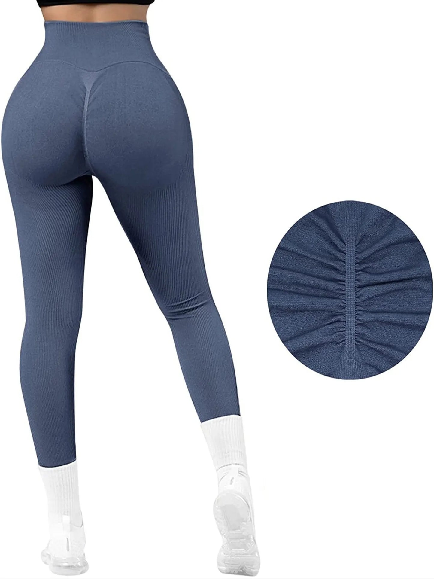 Ribbed Leggings Seamless Pants