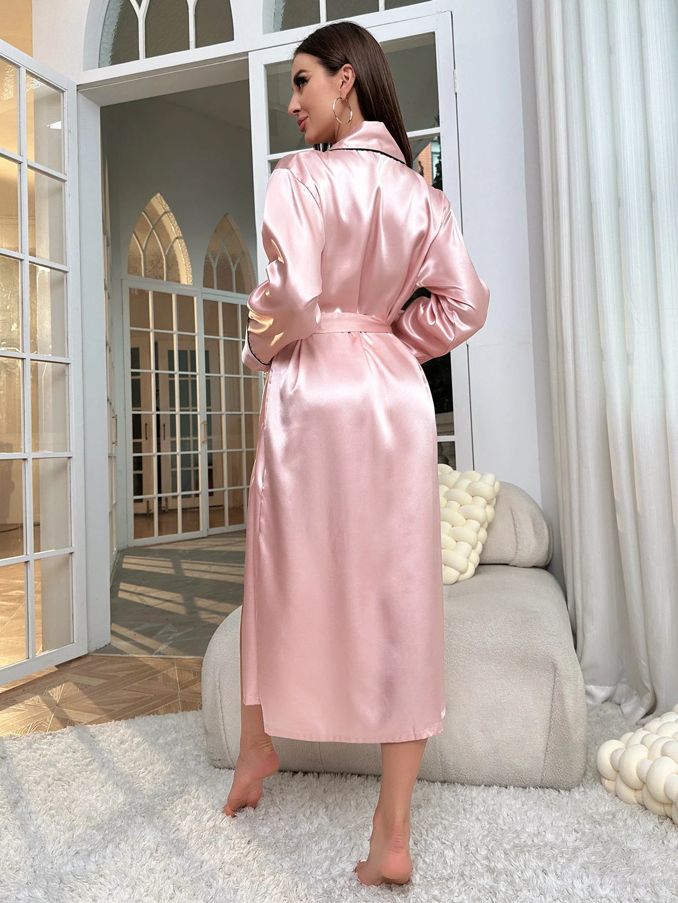 Simple Satin Night Robe