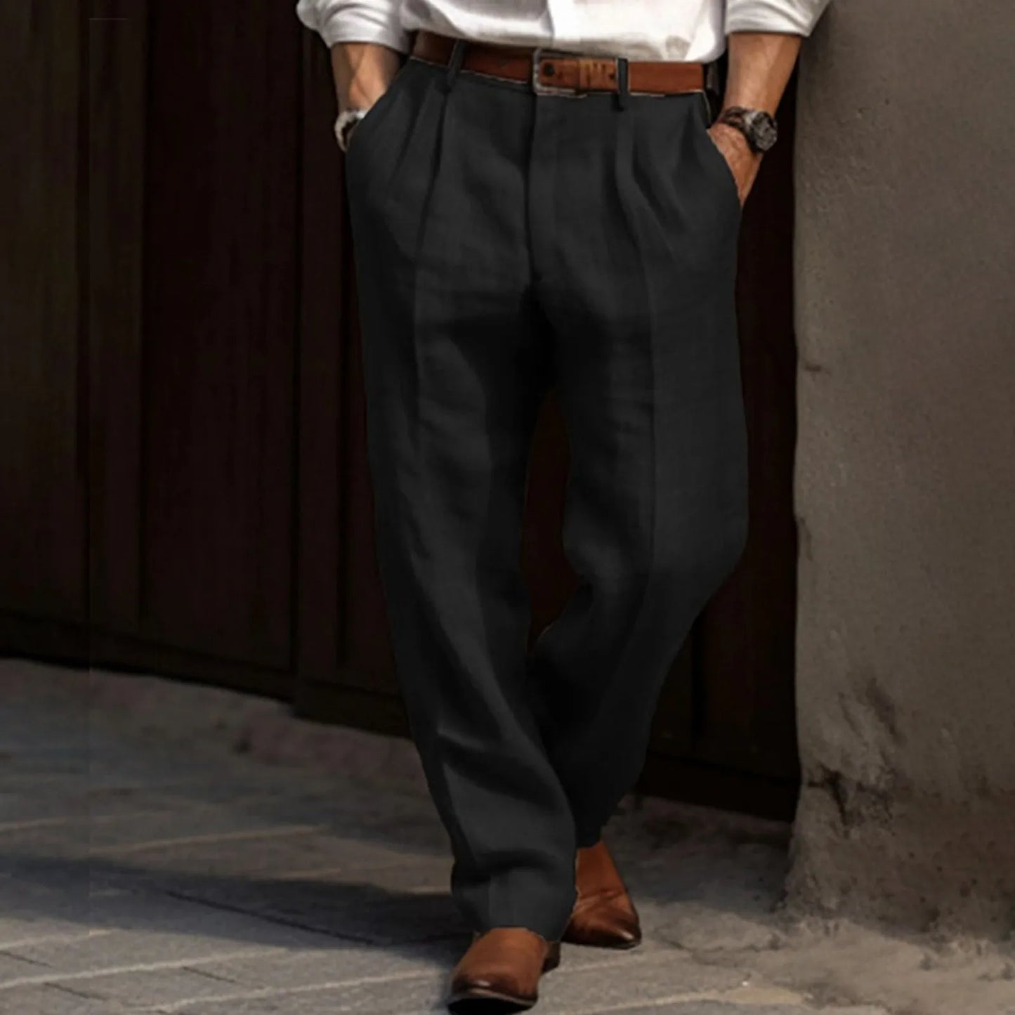 Men's Casual Wide Leg Pants