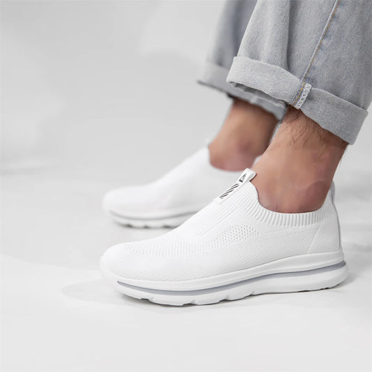 White Sneakers Walking Shoes