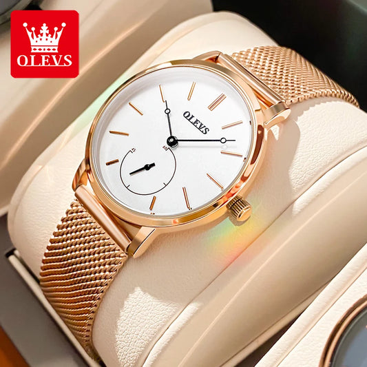 Steel Band Quartz Watch for Women