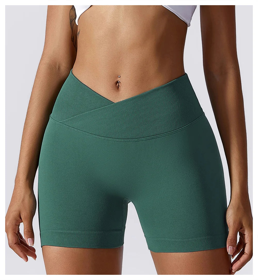 Summer Seamless High Waist Shorts