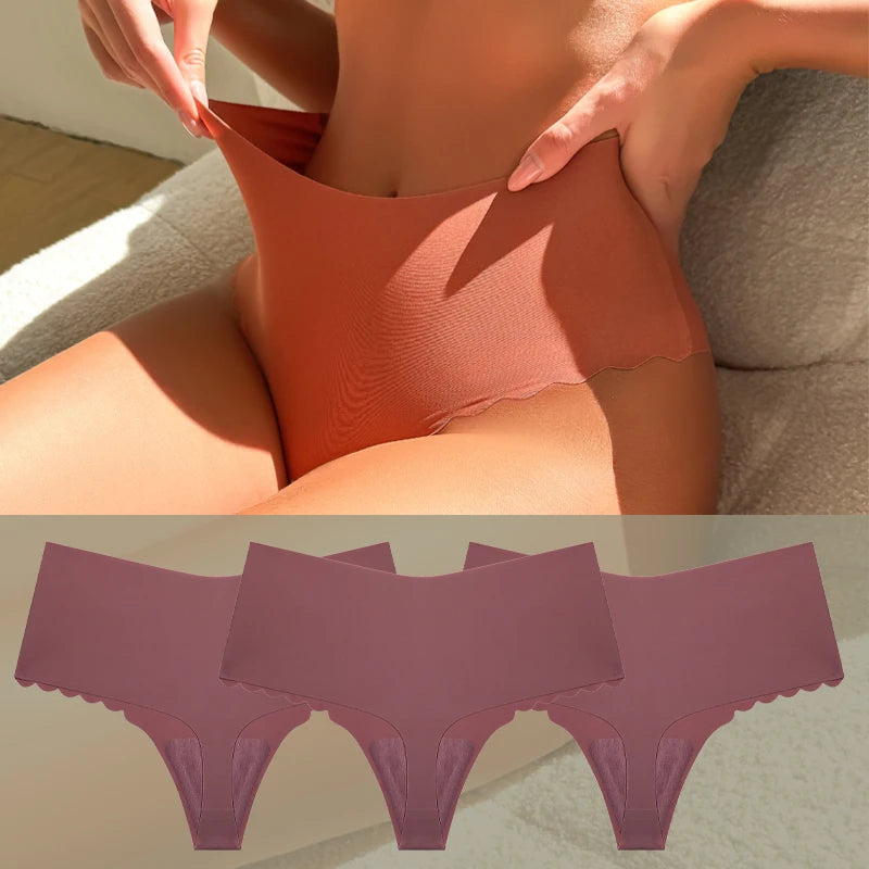 3Pcs Seamless Ruffles Panties